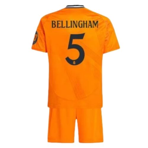 Real Madrid Bellingham 5 Barn Borte Draktsett 2024 2025 Fotballdrakter