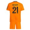 Real Madrid Brahim 21 Barn Borte Draktsett 2024 2025 Fotballdrakter