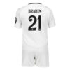 Real Madrid Brahim 21 Barn Hjemme Draktsett 2024 2025 Fotballdrakter