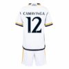 Real Madrid Camavinga 12 Barn Hjemme Draktsett 2023 2024 Fotballdrakter