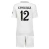 Real Madrid Camavinga 12 Barn Hjemme Draktsett 2024 2025 Fotballdrakter
