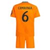 Real Madrid Camavinga 6 Barn Borte Draktsett 2024 25 Fotballdrakter
