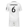 Real Madrid Camavinga 6 Barn Hjemme Draktsett 2024 25 Fotballdrakter