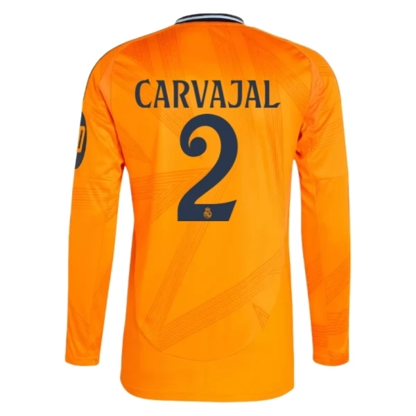 Real Madrid Carvajal 2 Bortedrakt 2024-25 Fotballdrakter – Langermet