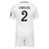 Real Madrid Carvajal 2 Barn Hjemme Draktsett 2024 2025 Fotballdrakter