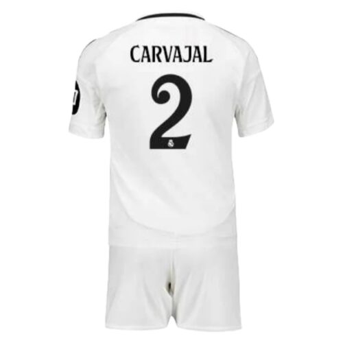 Real Madrid Carvajal 2 Barn Hjemme Draktsett 2024 2025 Fotballdrakter