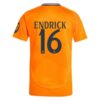 Real Madrid Endrick 16 Bortedrakt 2024 25 Fotballdrakter