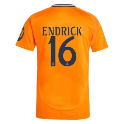 Real Madrid Endrick 16 Bortedrakt 2024 25 Fotballdrakter