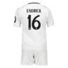 Real Madrid Endrick 16 Barn Hjemme Draktsett 2024 25 Fotballdrakter