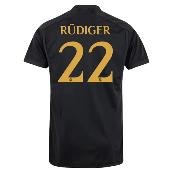 Real Madrid Antonio Rüdiger 22 Tredjedrakt 2023-24 Fotballdrakter
