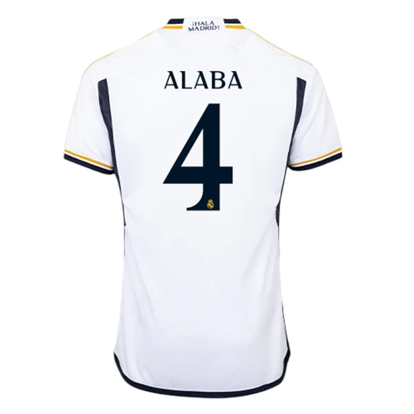 Real Madrid David Alaba 4 Hjemmedrakt 2023-24 Fotballdrakter