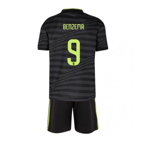 Real Madrid Karim Benzema 9 Barn Tredje Draktsett 2022 2023 Fotballdrakter