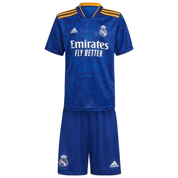 Real Madrid Barn Borte Draktsett 2021-22 Fotballdrakter