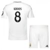 Real Madrid Kroos 8 Barn Hjemme Draktsett 2024 2025 Fotballdrakter
