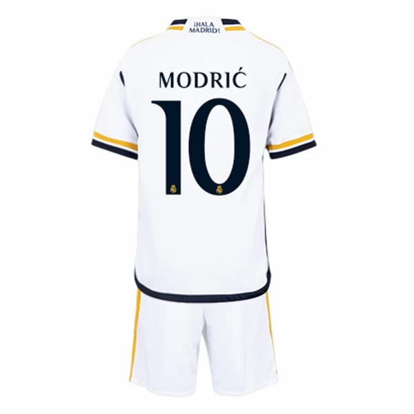 Real Madrid Luka Modrić 10 Barn Hjemme Draktsett 2023 2024 Fotballdrakter
