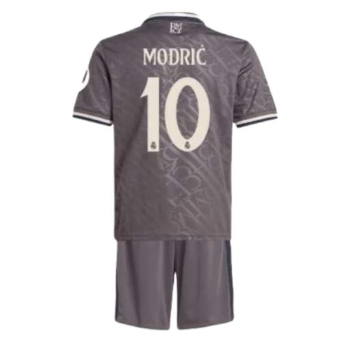 Real Madrid Luka Modrić 10 Barn Tredje Draktsett 2024 2025 Fotballdrakter
