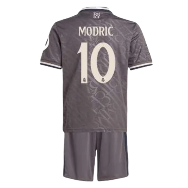 Real Madrid Luka Modrić 10 Barn Tredje Draktsett 2024 2025 Fotballdrakter
