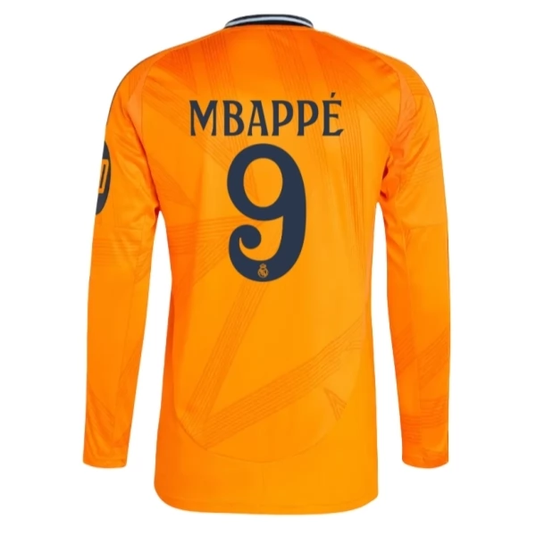 Real Madrid Mbappé 9 Bortedrakt 2024-25 Fotballdrakter – Langermet