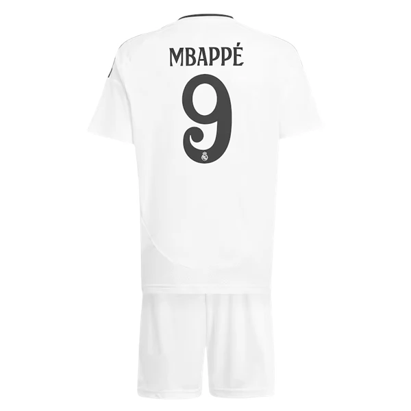 Real Madrid Mbappé 9 Barn Hjemme Draktsett 2024 2025 Fotballdrakter