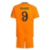 Real Madrid Mbappé 9 Barn Borte Draktsett 2024 2025 Fotballdrakter