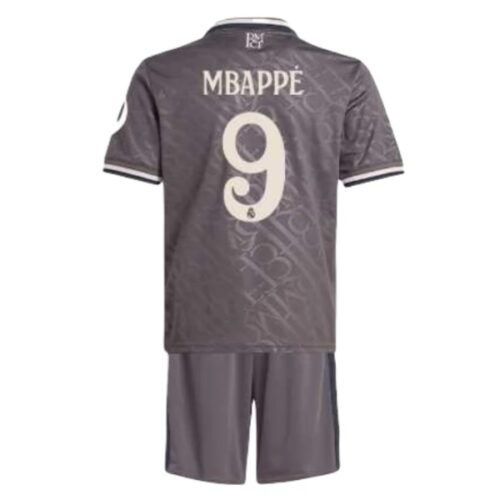 Real Madrid Mbappé 9 Barn Tredje Draktsett 2024 2025 Fotballdrakter