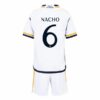 Real Madrid Nacho 6 Barn Hjemme Draktsett 2023 2024 Fotballdrakter