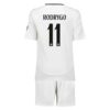 Real Madrid Rodrygo 11 Barn Hjemme Draktsett 2024 2025 Fotballdrakter