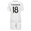 Real Madrid Tchouaméni 18 Barn Hjemme Draktsett 2024 25 Fotballdrakter