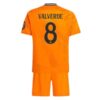 Real Madrid Valverde 8 Barn Borte Draktsett 2024 25 Fotballdrakter