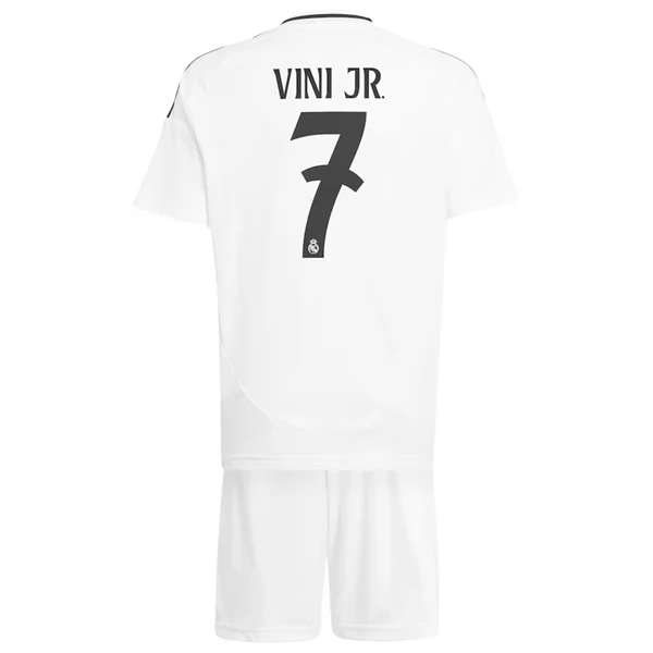 Real Madrid Vini JR. 7 Barn Hjemme Draktsett 2024 2025 Fotballdrakter