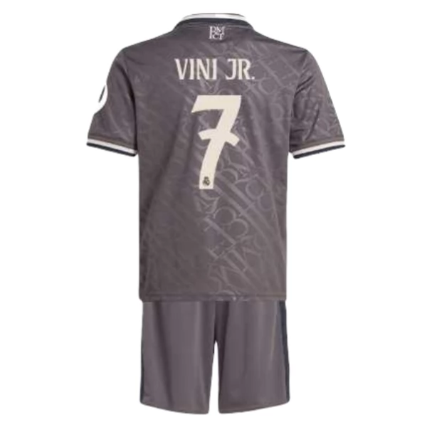 Real Madrid Vini JR. 7 Barn Tredje Draktsett 2024 2025 Fotballdrakter