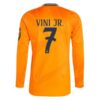 Real Madrid Vini Jr 7 Bortedrakt 2024 25 Fotballdrakter Langermet