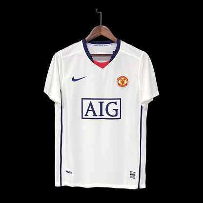 Retro 08-09 Manchester United Borte Fotballdrakter
