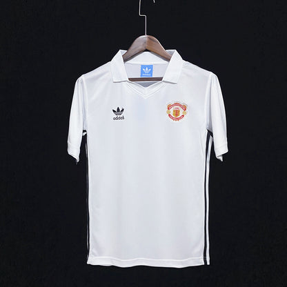 Retro 1980 Manchester United Borte Fotballdrakter