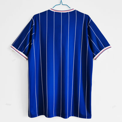Retro 1982 83 Rangers Hjemme Fotballdrakter