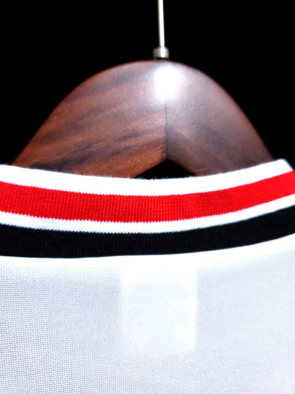 Retro 1985 Manchester United Borte Fotballdrakter