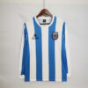 Retro 1986 Argentina Hjemme Fotballdrakter Langermet