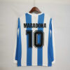 Retro 1986 Argentina Hjemme Fotballdrakter Langermet