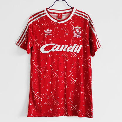 Retro 1989-91 Liverpool Hjemme Fotballdrakter