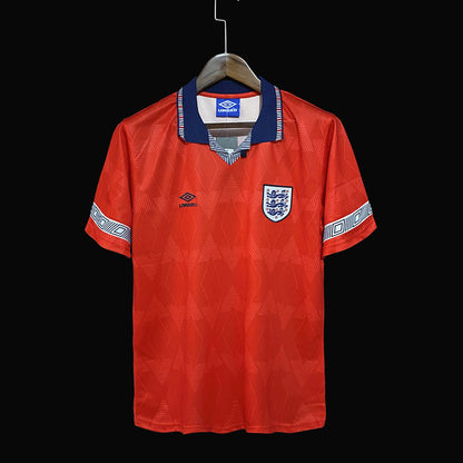 Retro 1990 England Borte Fotballdrakter