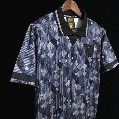 Retro 1990 England Svart Fotballdrakter