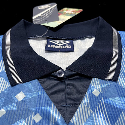 Retro 1990 England Blå Fotballdrakter