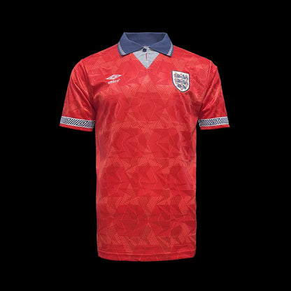 Retro 1990 England Rød Fotballdrakter
