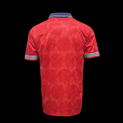 Retro 1990 England Rød Fotballdrakter