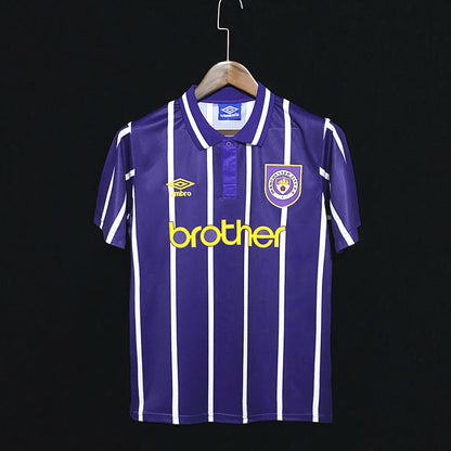 Retro 1993 Manchester City Borte Fotballdrakter