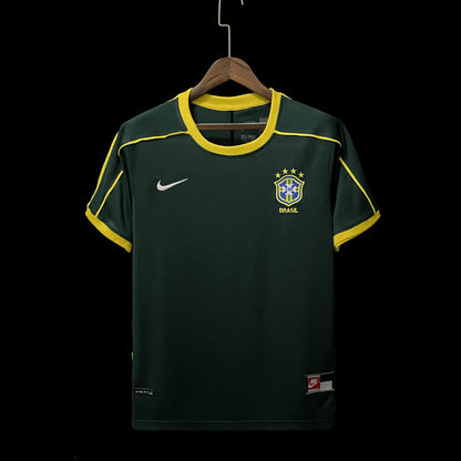 Retro 1998 Brasil Målvakt Fotballdrakter