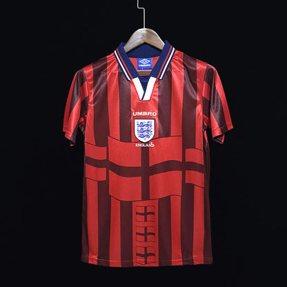 Retro 1998 England Borte Fotballdrakter