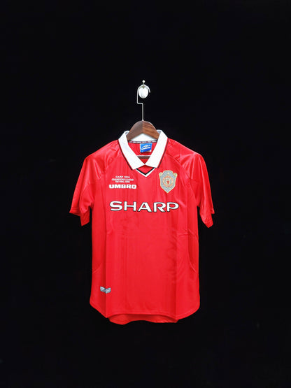 Retro 1999-20 Manchester United Hjemme Fotballdrakter