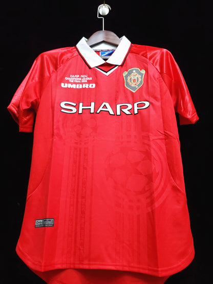 Retro 1999 20 Manchester United Hjemme Fotballdrakter
