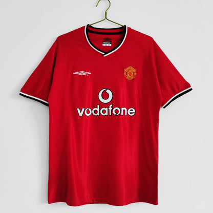 Retro 2000-02 Manchester United Hjemme Fotballdrakter